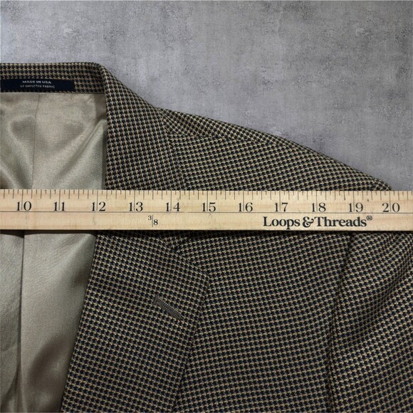 HART SCHAFFNER MARX Mens Blazer Sport Coat Two Button Jacket 44R SILK/WOOL Suits - Picture 6 of 11